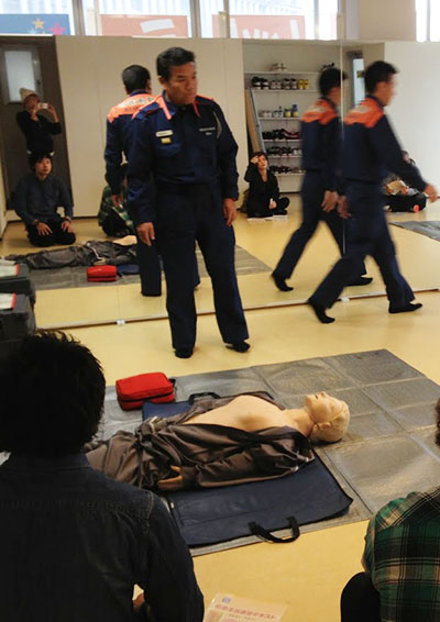 インストラクター全員で救命講習を受けました